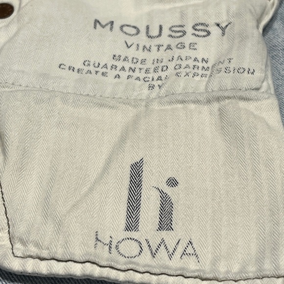 MOUSSY VINTAGE MV 111 Light Blue Naval Tapered-Mid Jeans Size 25 - Picture 12 of 12